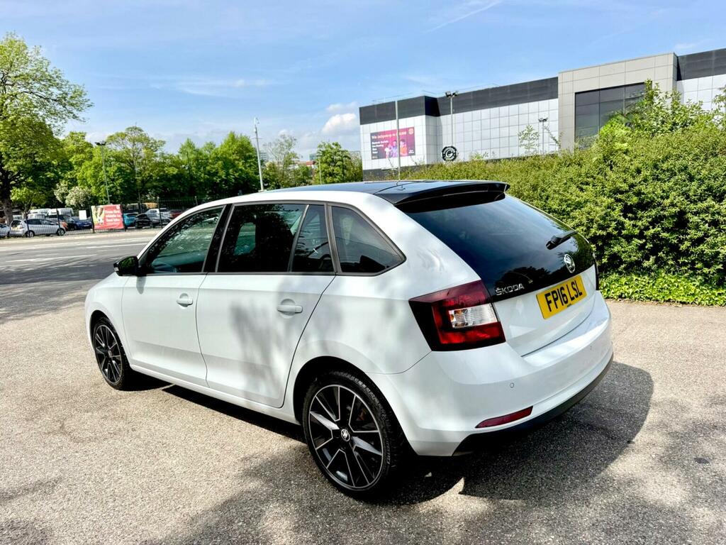 Skoda Rapid Spaceback Hatchback 1.6 Tdi Se Sport Euro 6 Ss 2016 White #3