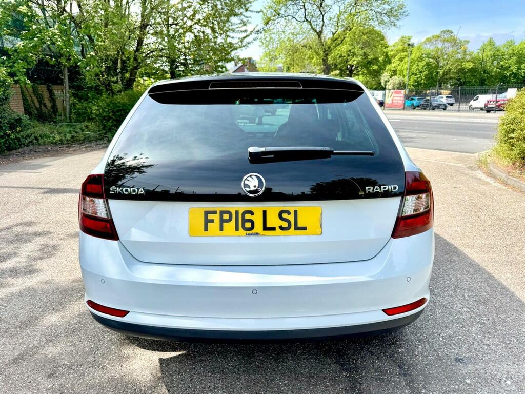Skoda Rapid Spaceback Hatchback 1.6 Tdi Se Sport Euro 6 Ss 2016 White #6