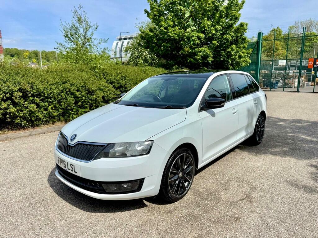 Skoda Rapid Spaceback Hatchback 1.6 Tdi Se Sport Euro 6 Ss 2016 White #2