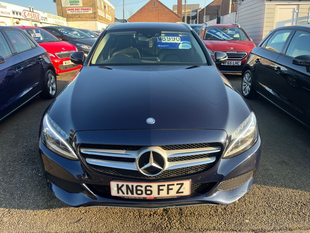 Mercedes-Benz C Class C200d Sport KN66FFZ Blue #4