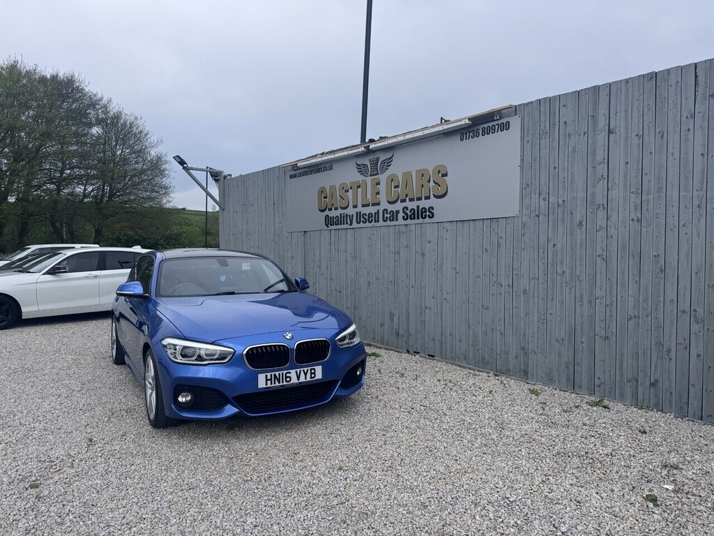 BMW 1 Series 118D M Sport HN16VYB Blue #3