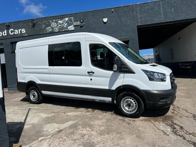 Ford Transit Custom 2022 2.0 350 Ecoblue Leader Crew Van Double Cab 6D MT22EPC White #3