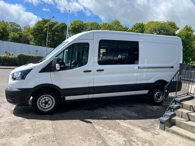 Ford Transit Custom 2022 2.0 350 Ecoblue Leader Crew Van Double Cab 6D MT22EPC White #6