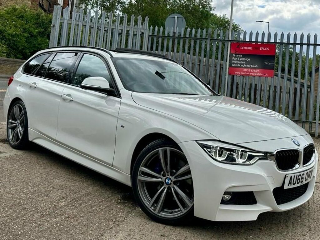 BMW 3 Series 2.0 320D M Sport Touring Euro 6 S AU66OMV White
