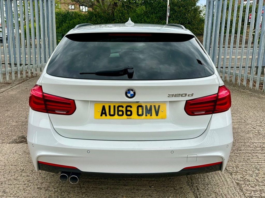 BMW 3 Series 2.0 320D M Sport Touring Euro 6 S AU66OMV White #6
