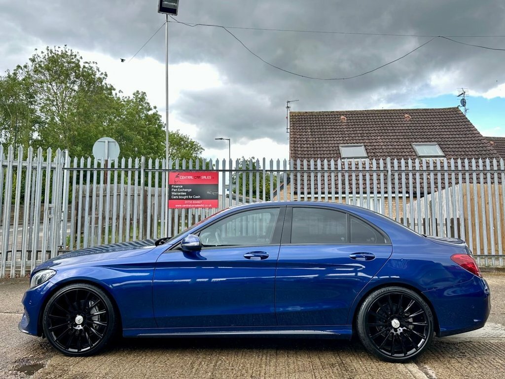 Mercedes-Benz C Class 2.1 C220d Amg Line Saloon G-tronic Eur WT18CTF Blue #4