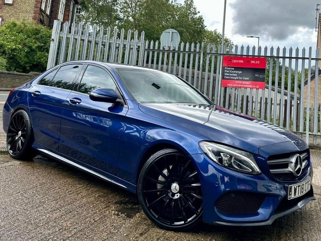 Mercedes-Benz C Class 2.1 C220d Amg Line Saloon G-tronic Eur Blue