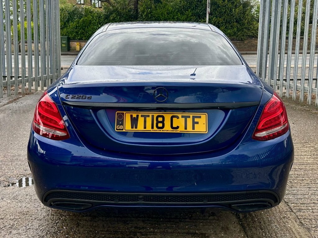 Mercedes-Benz C Class 2.1 C220d Amg Line Saloon G-tronic Eur WT18CTF Blue #6