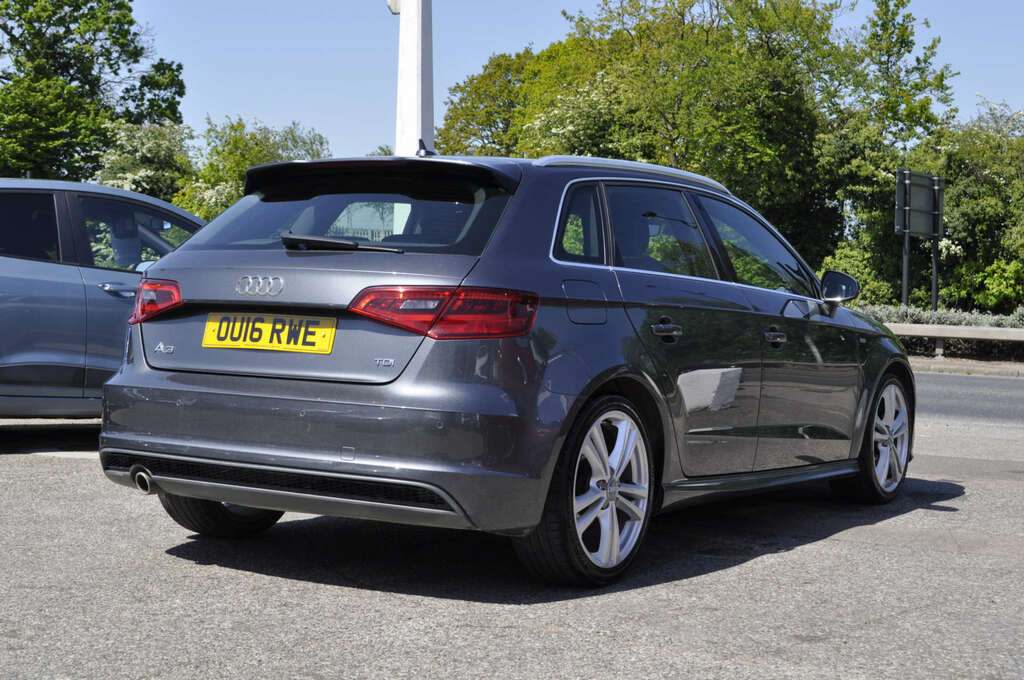 Audi A3 1.6 A3 Sportback S Line Nav Tdi OU16RWE Grey #4