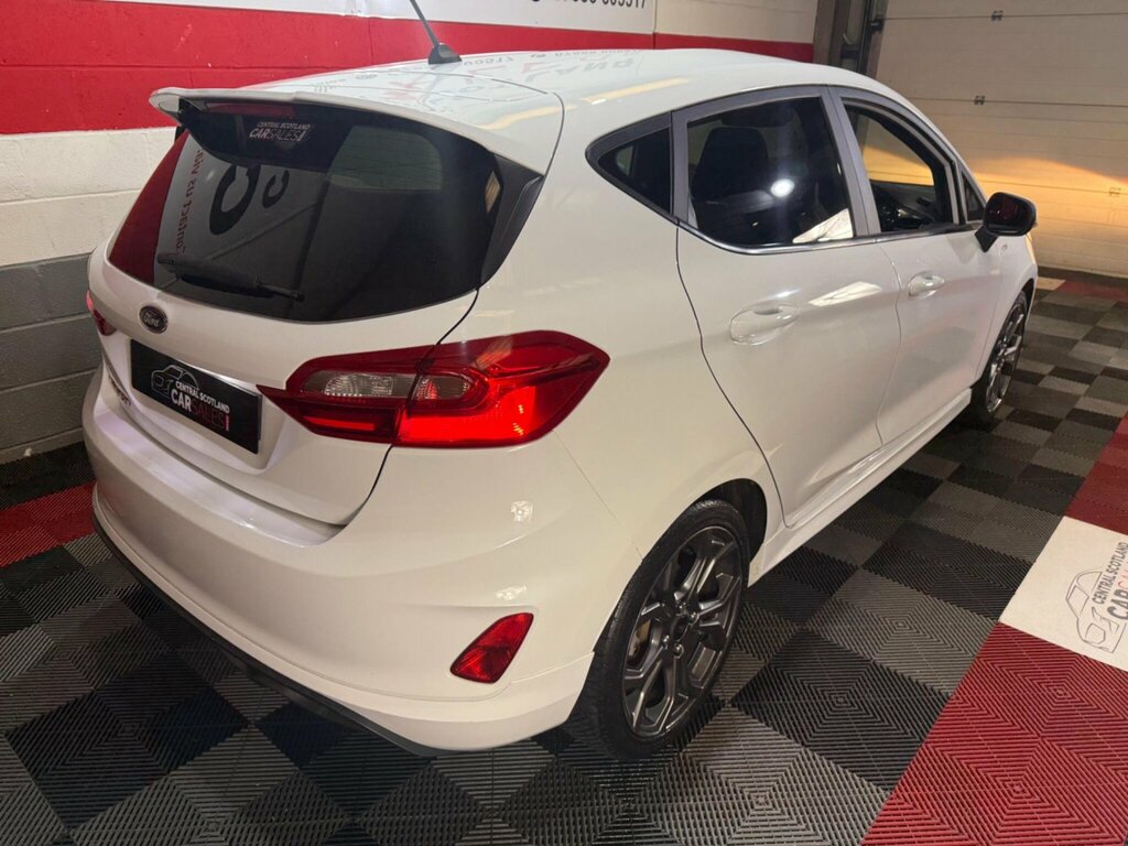 Ford Fiesta 1.0T Ecoboost St-line Euro 6 Ss PN18LXM White #6