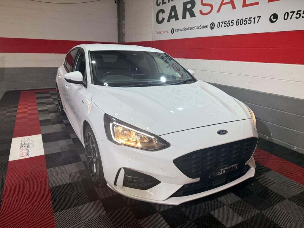 Ford Focus 1.0T Ecoboost St-line X Euro 6 Ss ML19OYK White #5