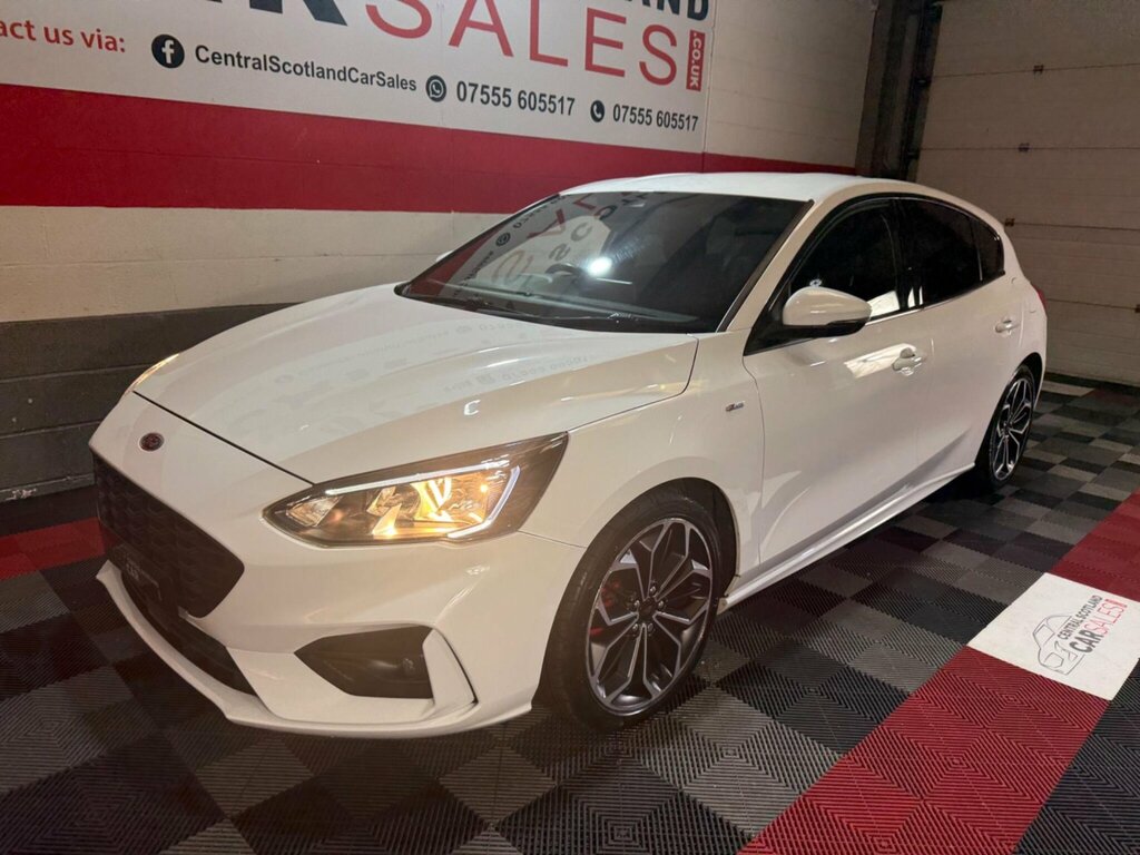 Ford Focus 1.0T Ecoboost St-line X Euro 6 Ss ML19OYK White #3