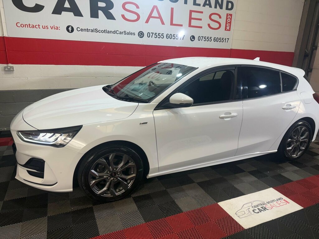 Ford Focus 1.0T Ecoboost St-line Euro 6 Ss SB72WCN White #6