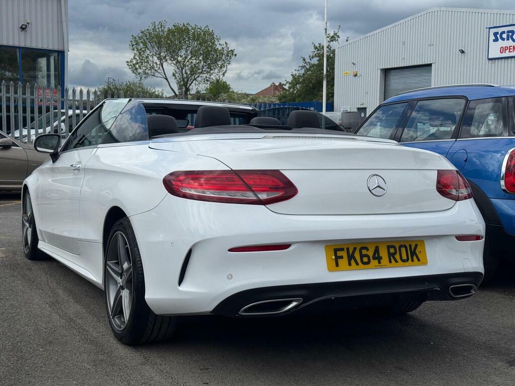 Mercedes-Benz C Class 2.1 C220d Amg Line Cabriolet FK64ROK White #3