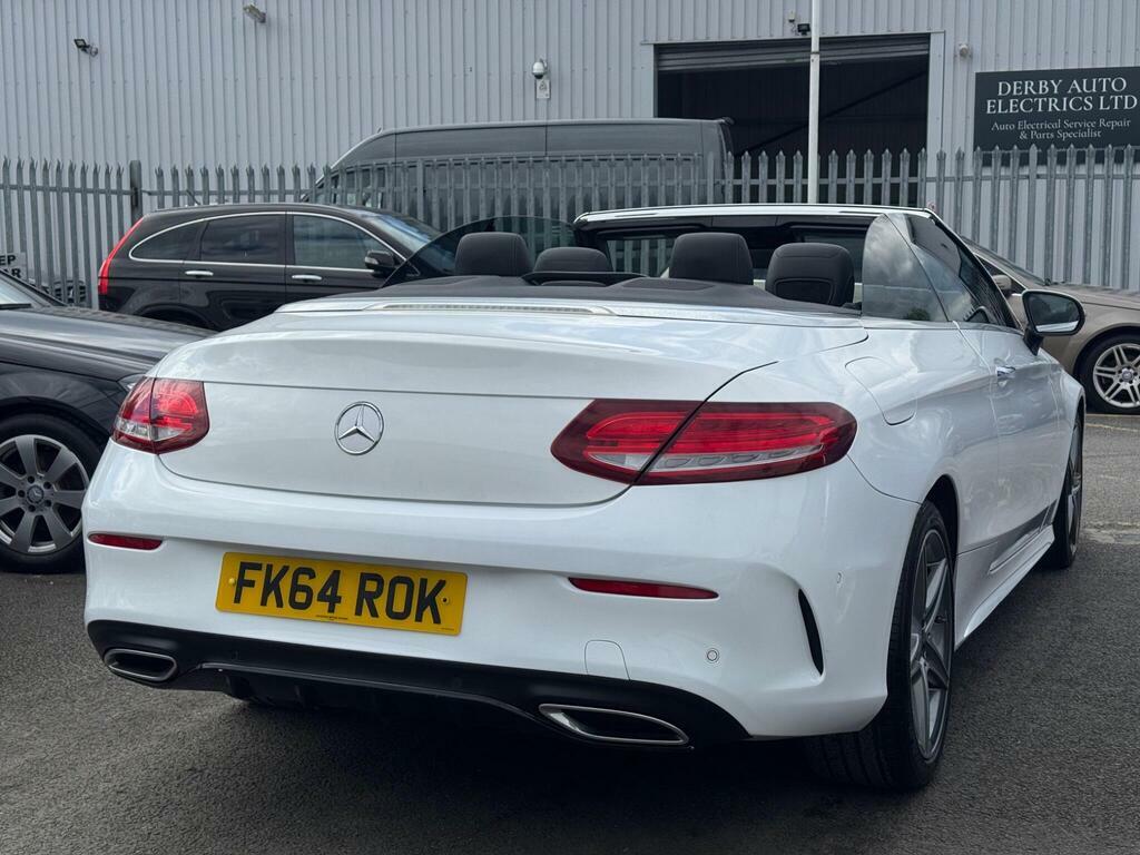 Mercedes-Benz C Class 2.1 C220d Amg Line Cabriolet FK64ROK White #4