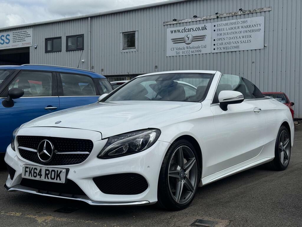Mercedes-Benz C Class 2.1 C220d Amg Line Cabriolet FK64ROK White #2