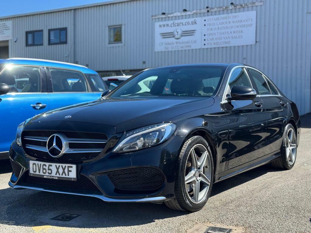 Mercedes-Benz C Class 2.1 C220d Amg Line 7G-tronic Euro 6 S S OV65XXF Black #2