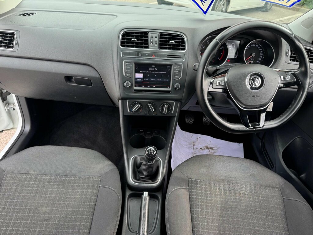 Volkswagen Polo 1.0 Bluemotion Tech Se Euro 6 Ss LR64GZP White #4