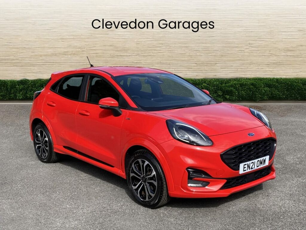 Ford Puma 1.0T Ecoboost Mhev St-line Suv E EN21OMW Red #4