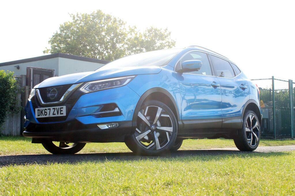 Nissan Qashqai 2017 Nissan Qashqai 1.6 Dig-t Tekna Suv DK67ZVE Blue #4