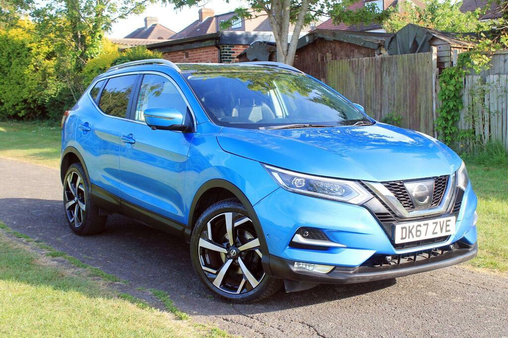 Nissan Qashqai 2017 Nissan Qashqai 1.6 Dig-t Tekna Suv DK67ZVE Blue #6