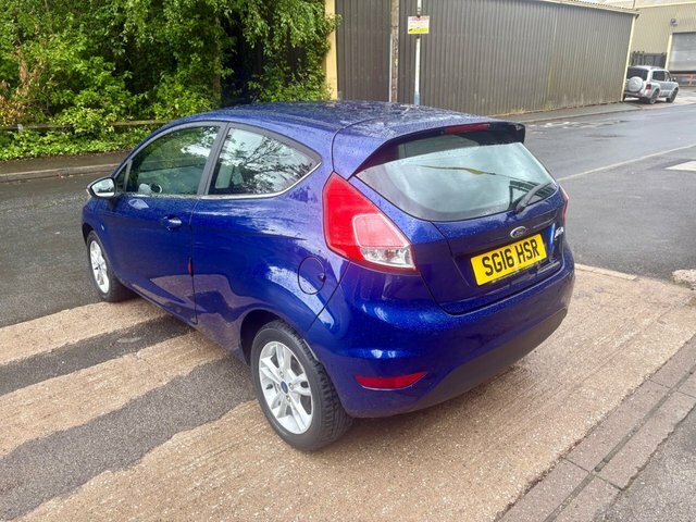 Ford Fiesta 2016 1.25 Zetec Hatchback Euro 6 SG16HSR Blue #5