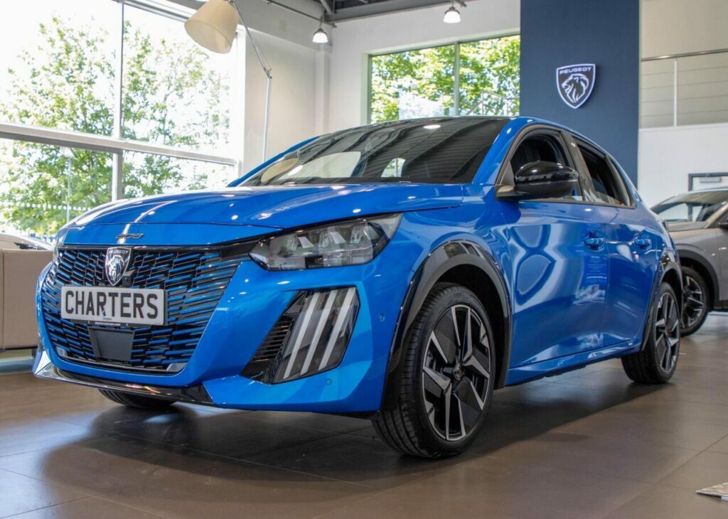 Peugeot e-208 Hatchback Blue #4
