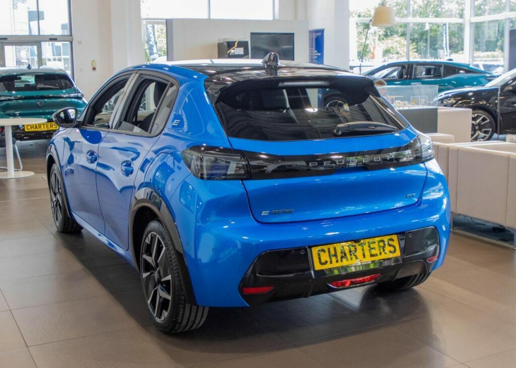 Peugeot e-208 Hatchback Blue #3