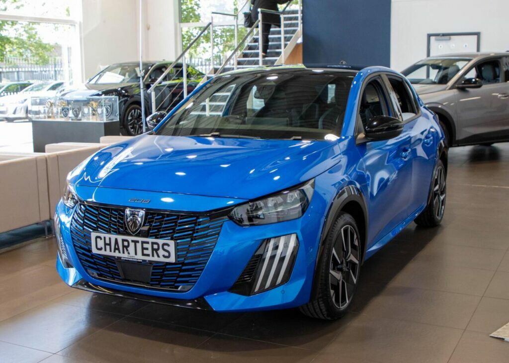 Peugeot e-208 Hatchback Blue #5