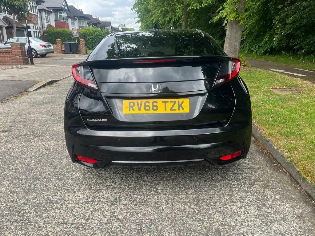 Honda Civic 1.8 I-vtec Se Plus Navi Euro 6 S S RV66TZK Black #6