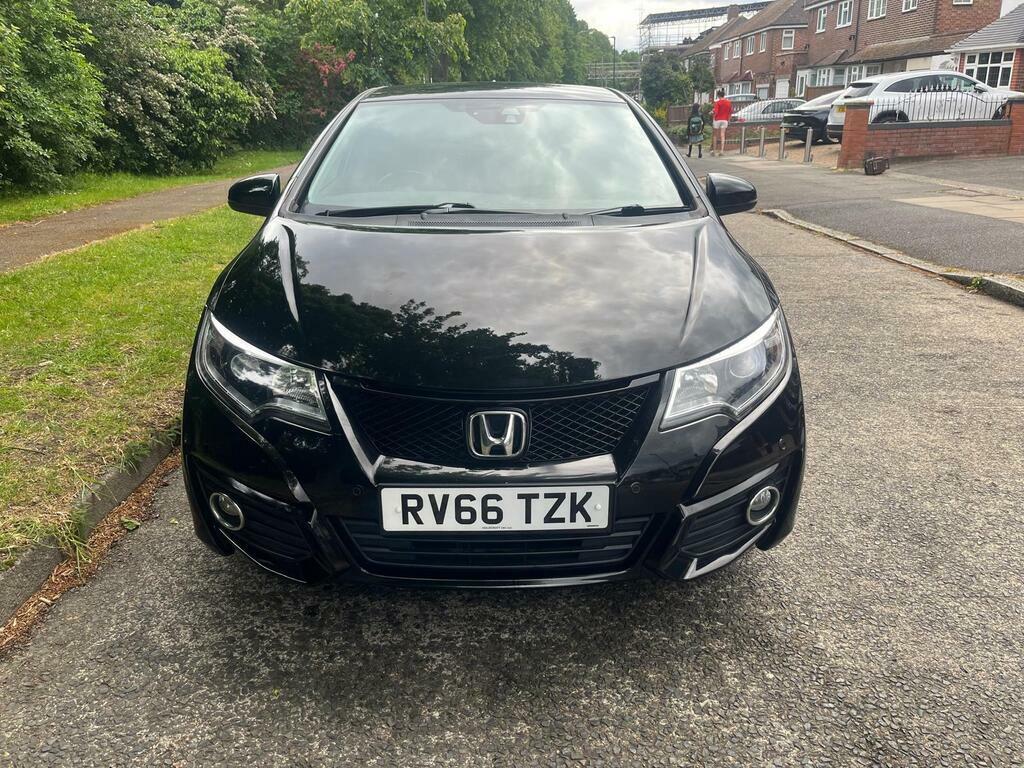 Honda Civic 1.8 I-vtec Se Plus Navi Euro 6 S S RV66TZK Black #5