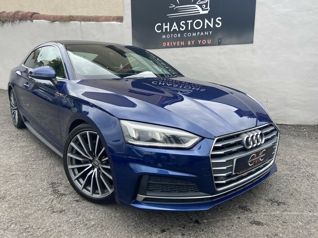 Audi A5 Coupe 2.0 Tdi S Line 190Ps 2018 Blue