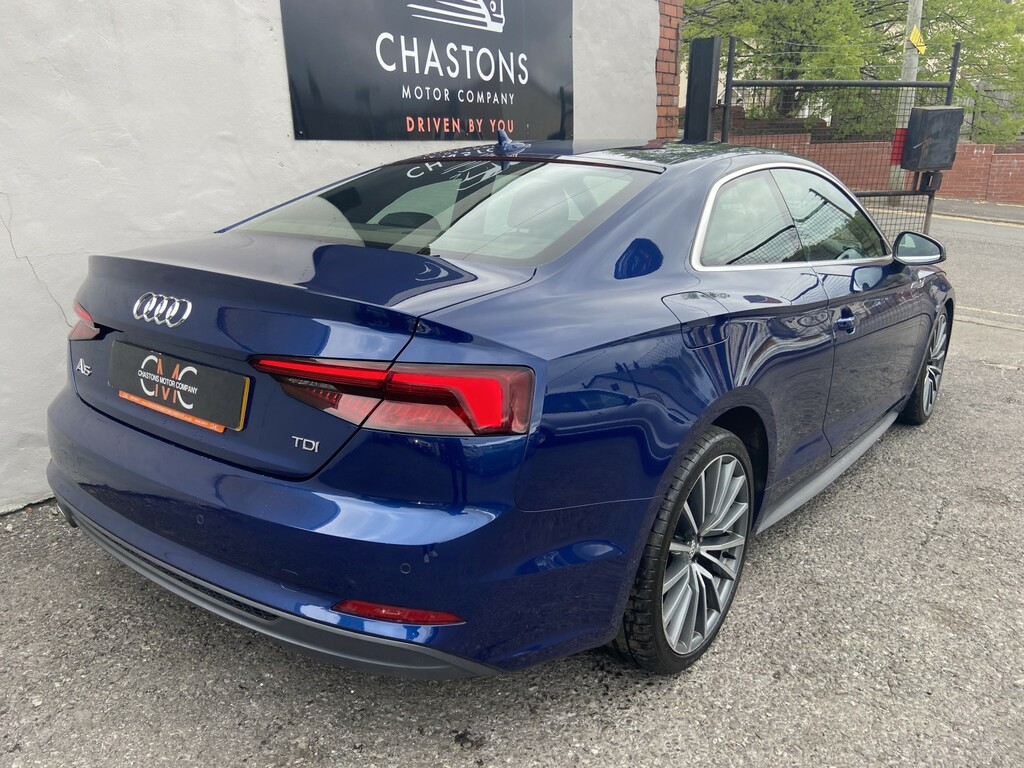 Audi A5 Coupe 2.0 Tdi S Line 190Ps 2018 CP18SWF Blue #4