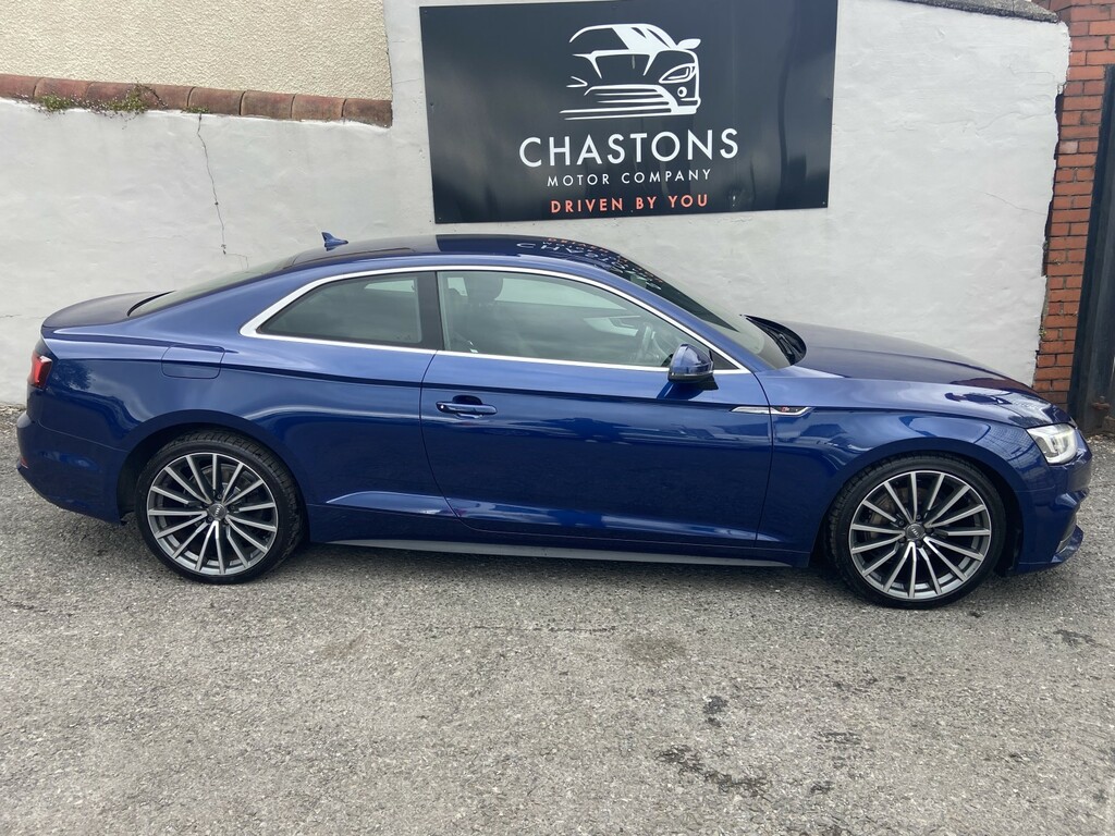 Audi A5 Coupe 2.0 Tdi S Line 190Ps 2018 CP18SWF Blue #2