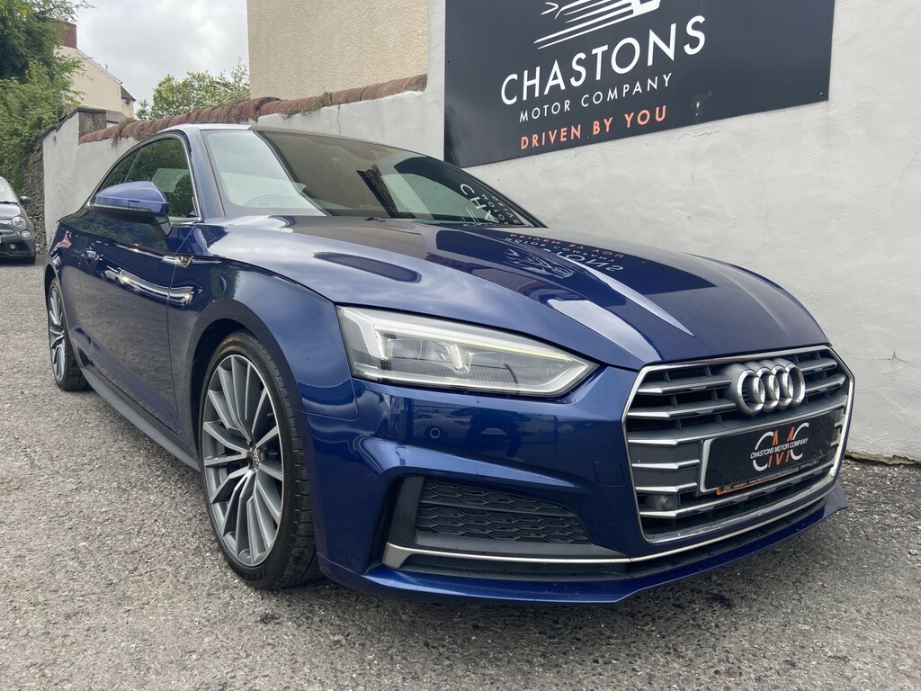 Audi A5 Coupe 2.0 Tdi S Line 190Ps 2018 CP18SWF Blue #5
