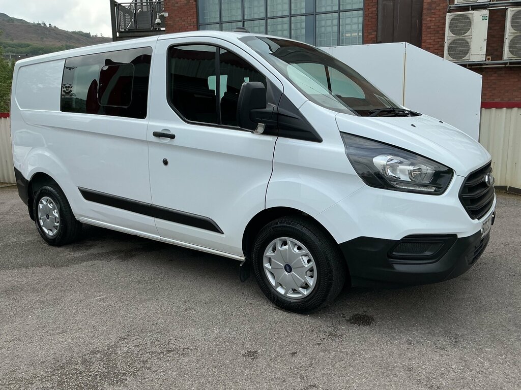 Ford Transit Custom 2.0 300 Ecoblue Leader Crew Van Double Cab Die BD22EMJ White #3