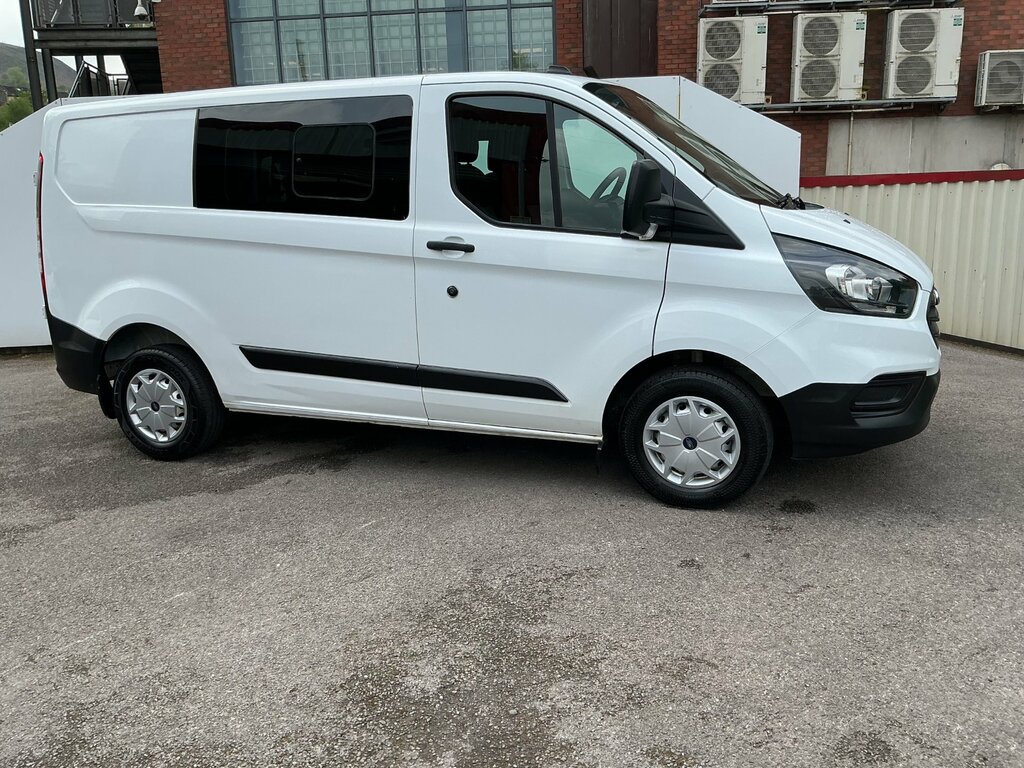 Ford Transit Custom 2.0 300 Ecoblue Leader Crew Van Double Cab Die BD22EMJ White #6