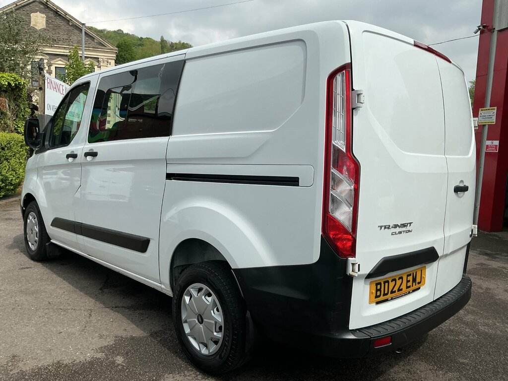 Ford Transit Custom 2.0 300 Ecoblue Leader Crew Van Double Cab Die BD22EMJ White #4