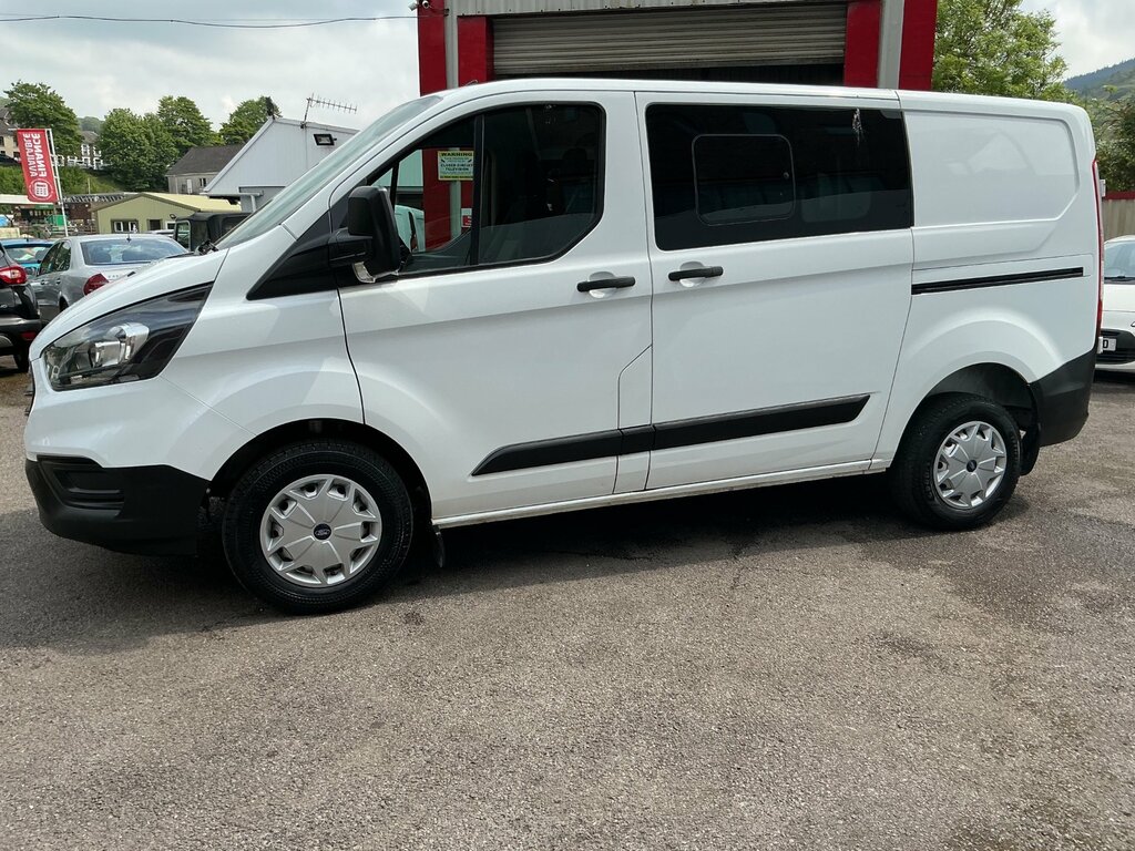 Ford Transit Custom 2.0 300 Ecoblue Leader Crew Van Double Cab Die BD22EMJ White #5