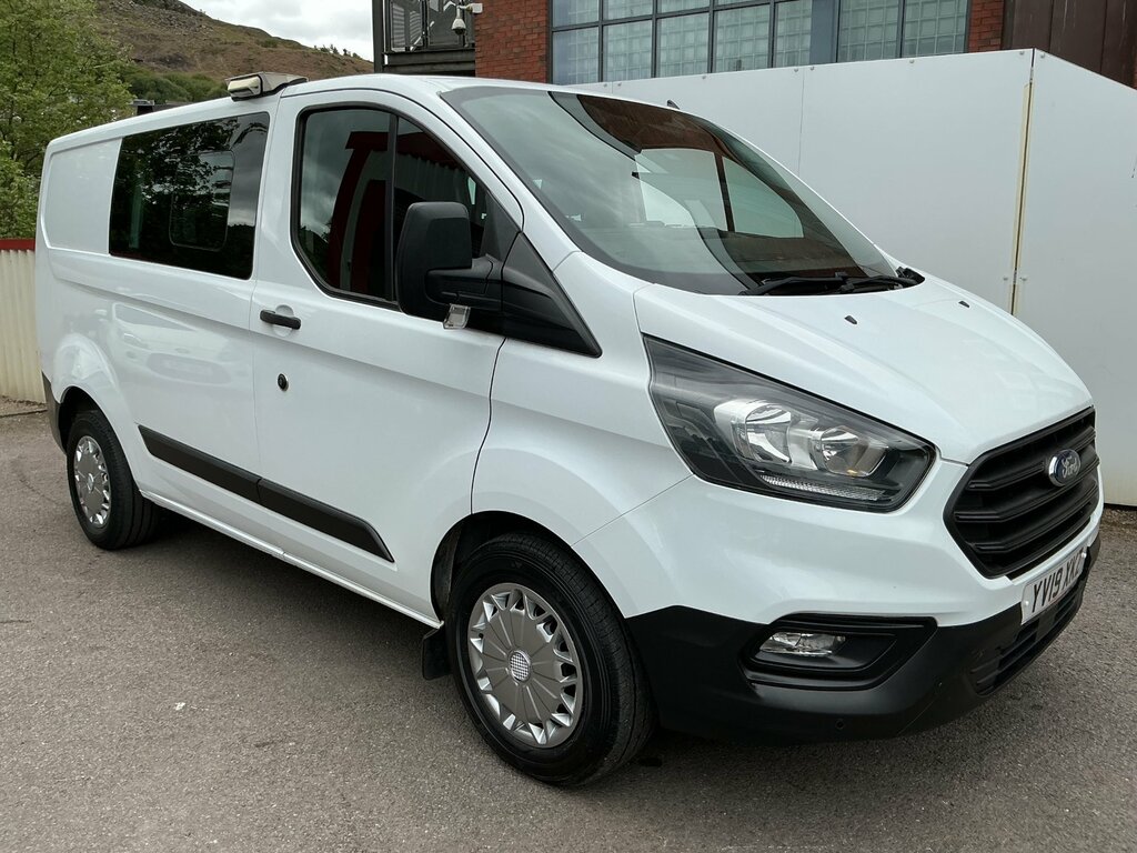 Ford Transit Custom 2.0 320 Ecoblue Crew Van Double Cab Man White