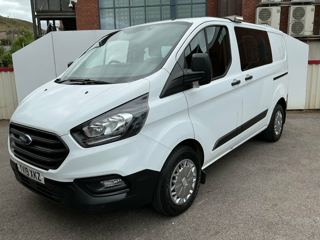 Ford Transit Custom 2.0 320 Ecoblue Crew Van Double Cab Man YV19XKZ White #4