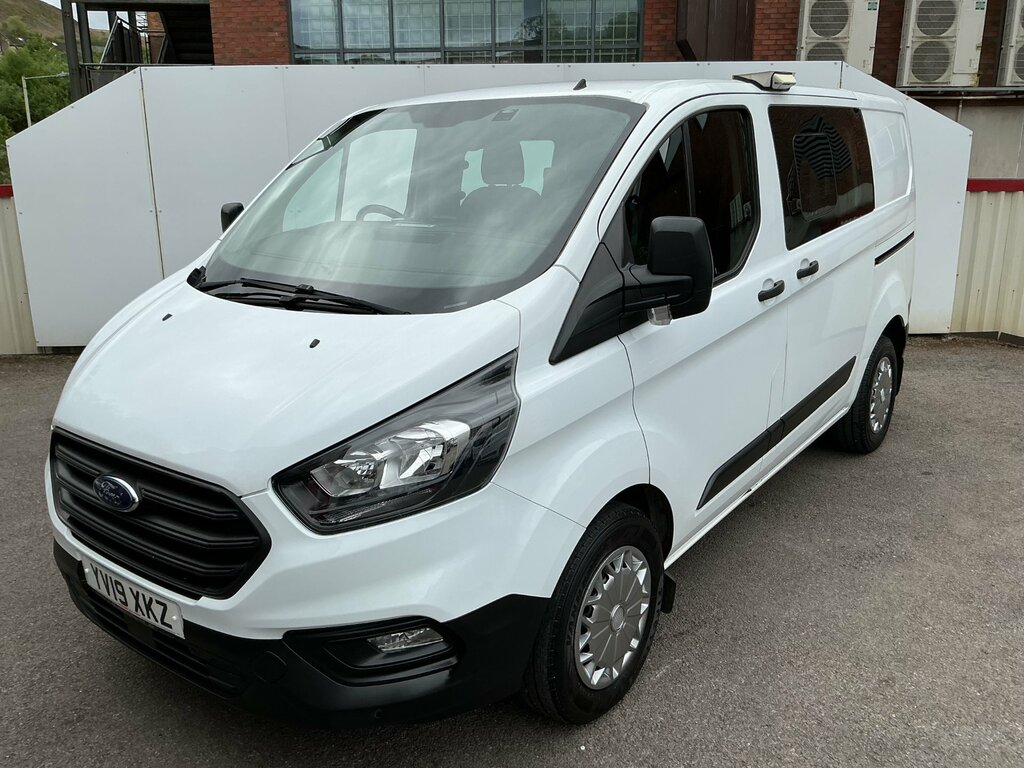 Ford Transit Custom 2.0 320 Ecoblue Crew Van Double Cab Man YV19XKZ White #3