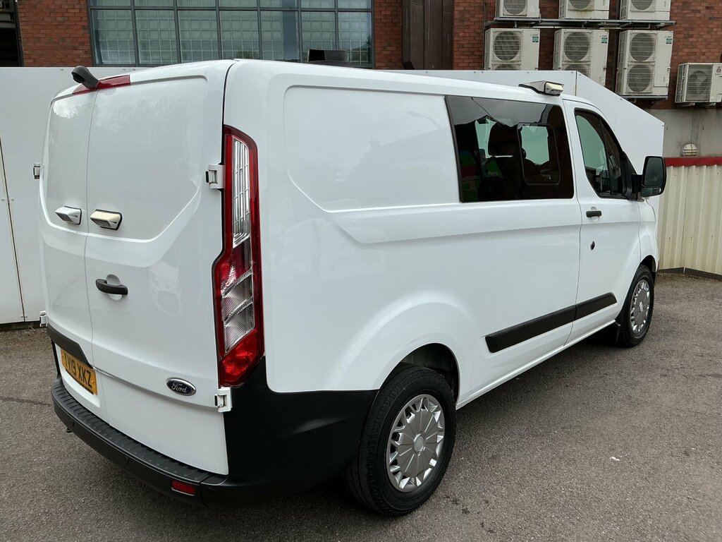 Ford Transit Custom 2.0 320 Ecoblue Crew Van Double Cab Man YV19XKZ White #5