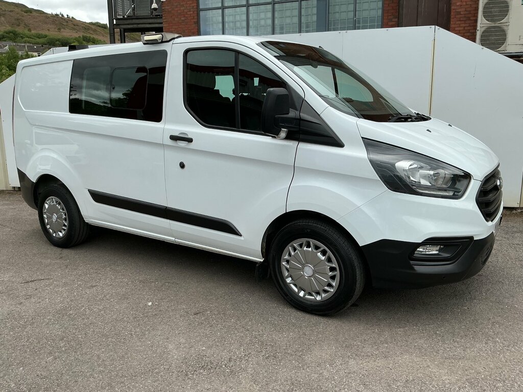 Ford Transit Custom 2.0 320 Ecoblue Crew Van Double Cab Man YV19XKZ White #2