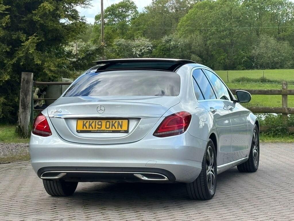 Mercedes-Benz C Class Saloon 1.5 C200 Mhev Eq Boost Sport Premium Plus KK19OKN Silver #2