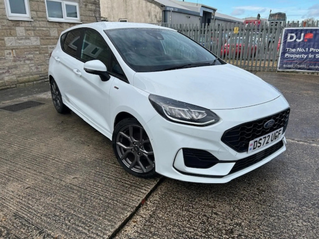 Ford Fiesta St-line 1.0L Ecoboost 125Ps Mhev Fwd 7-Spee White