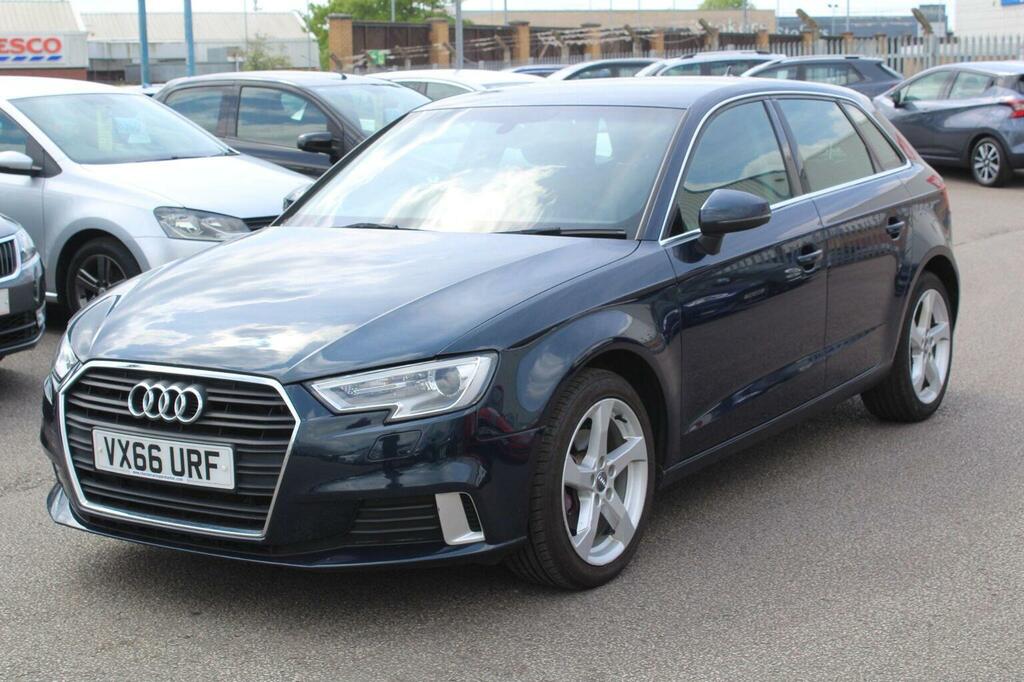Audi A3 Hatchback 2.0 Tdi Sport Sportback Euro 6 Ss VX66URF Blue #6