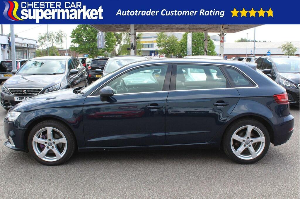 Audi A3 Hatchback 2.0 Tdi Sport Sportback Euro 6 Ss VX66URF Blue #2