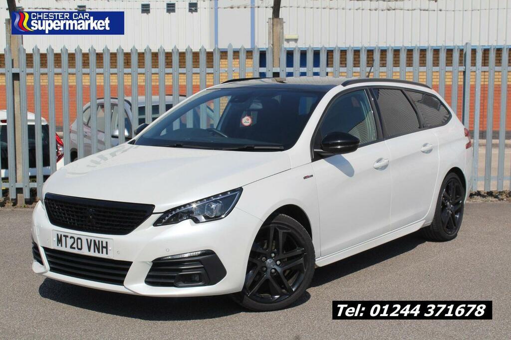 Peugeot 308 SW Estate 1.2 Puretech Gpf Gt Line Euro 6 Ss White
