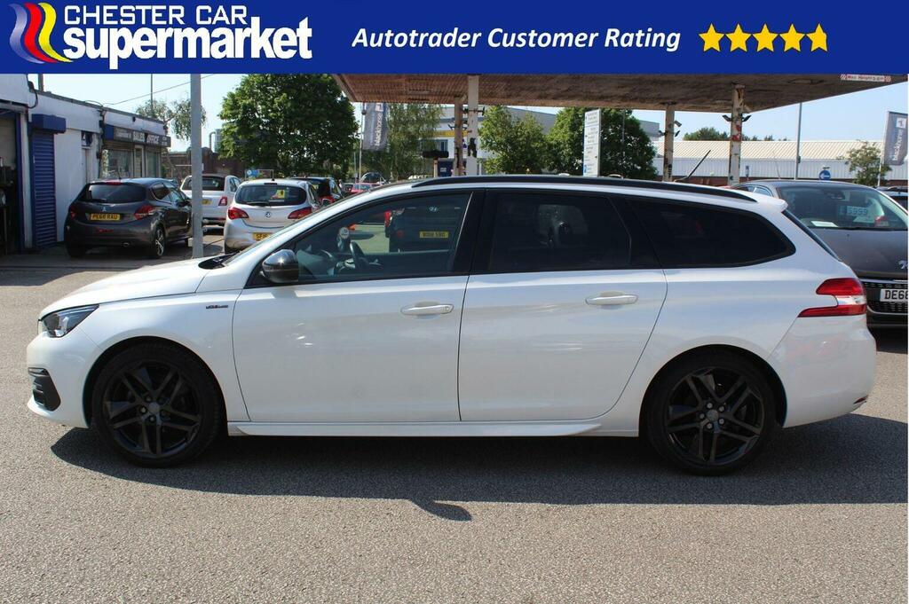 Peugeot 308 SW Estate 1.2 Puretech Gpf Gt Line Euro 6 Ss White #2